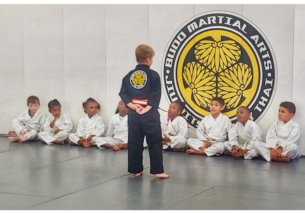Kids learning together at Budo Martial Arts Studio